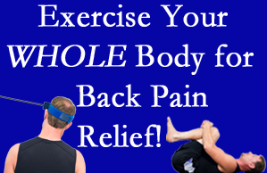 Millville chiropractic care includes exercise to help enhance back pain relief at Wilson Family Chiropractic.