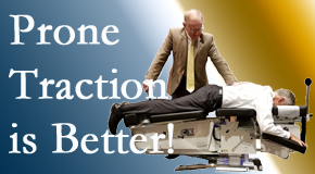 Millville spinal traction applied lying face down – prone – is best according to the latest research. Visit Wilson Family Chiropractic.