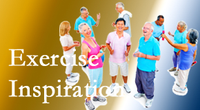 Wilson Family Chiropractic hopes to inspire exercise for back pain relief by listening carefully and encouraging patients to exercise with others.