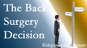 Millville back surgery for a disc herniation is an option to be carefully studied before a decision is made to proceed. 