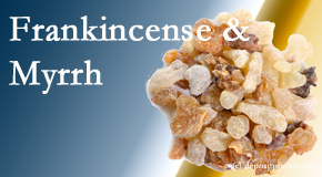 frankincense and myrrh picture for Millville anti-inflammatory, anti-tumor, antioxidant effects
