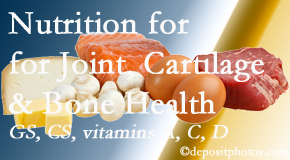 Wilson Family Chiropractic explains the benefits of vitamins A, C, and D as well as glucosamine and chondroitin sulfate for cartilage, joint and bone health. 