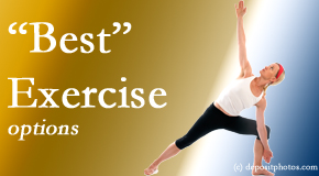 Wilson Family Chiropractic applauds the question from our back pain sufferers who want to know which exercise is best to get rid of pain: Pilates, yoga, strength, core, aerobic, etc.?
