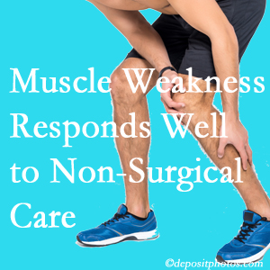  Millville chiropractic non-surgical care often improves muscle weakness in back and leg pain patients.