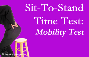 Millville chiropractic patients are encouraged to check their mobility via the sit-to-stand test…and improve mobility by doing it!