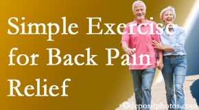 Wilson Family Chiropractic encourages simple exercise as part of the Millville chiropractic back pain relief plan.