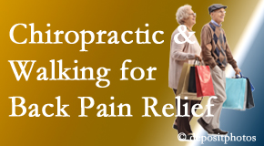 Wilson Family Chiropractic encourages walking for back pain relief in combination with chiropractic treatment to maximize distance walked.
