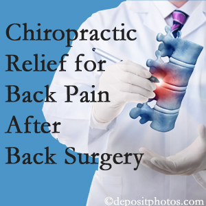 Wilson Family Chiropractic offers back pain relief to patients who have already undergone back surgery and still have pain.