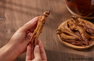 Millville chiropractic nutrition tip: picture  of red ginseng for anti-aging and anti-inflammatory pain