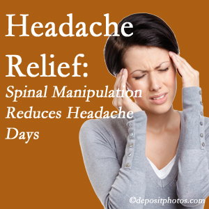 Millville chiropractic care at Wilson Family Chiropractic may reduce headache days each month.