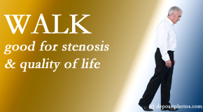 Wilson Family Chiropractic encourages walking and guideline-recommended non-drug therapy for spinal stenosis, reduction of its pain, and improvement in walking.