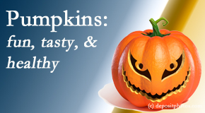 Wilson Family Chiropractic respects the pumpkin for its decorative and nutritional benefits especially the anti-inflammatory and antioxidant!