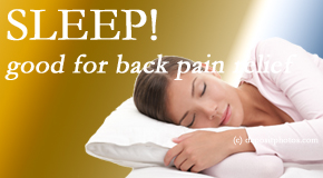 Wilson Family Chiropractic shares research that says good sleep helps keep back pain at bay. 