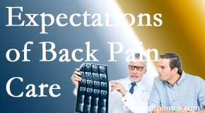 The pain relief expectations of Millville back pain patients influence their satisfaction with chiropractic care. What’s realistic?