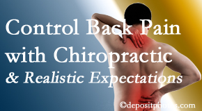 Wilson Family Chiropractic helps patients set realistic goals and find some control of their back pain and neck pain so it doesn’t necessarily control them. 