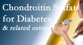 Wilson Family Chiropractic presents new info on the benefits of chondroitin sulfate for diabetes management of its inflammatory and osteoporotic aspects.