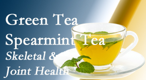 Wilson Family Chiropractic shares the benefits of green tea on skeletal health, a bonus for our Millville chiropractic patients.