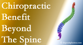 Wilson Family Chiropractic chiropractic care benefits more than the spine particularly when the thoracic spine is treated!