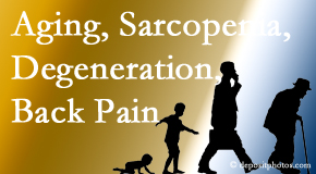 Wilson Family Chiropractic relieves a lot of back pain and sees a lot of related sarcopenia and back muscle degeneration.