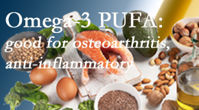 Wilson Family Chiropractic treats pain – back pain, neck pain, extremity pain – often affiliated with the degenerative processes associated with osteoarthritis for which fatty oils – omega 3 PUFAs – help. 