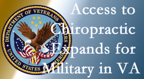Millville chiropractic care helps relieve spine pain and back pain for many locals, and its availability for veterans and military personnel increases in the VA to help more. 