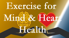 A healthy heart helps maintain a healthy mind, so Wilson Family Chiropractic encourages exercise.