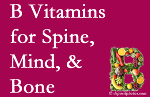 Millville bone, spine and mind benefit from exercise and vitamin B intake.
