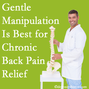 Gentle Millville chiropractic treatment of chronic low back pain is superior.