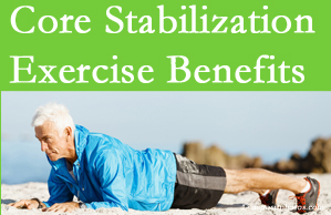Wilson Family Chiropractic shares support for core stabilization exercises at any age in the management and prevention of back pain. 
