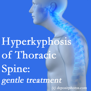 1        The Millville chiropractic care of hyperkyphotic curves in the [thoracic spine in older people responds nicely to gentle chiropractic distraction care. 
