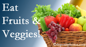 Wilson Family Chiropractic urges Millville chiropractic patients to eat fruits and vegetables to reduce inflammation and potentially live longer.