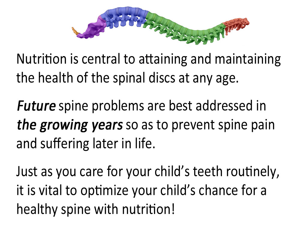 kids nutrition for spinal health