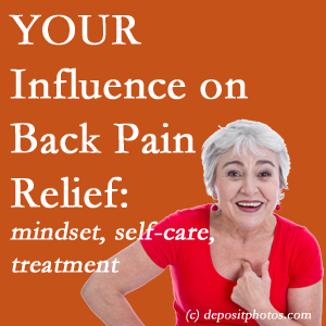 Millville back pain patients’ recovery paths depend on pain reducing treatment, self-care, and positive mindset.